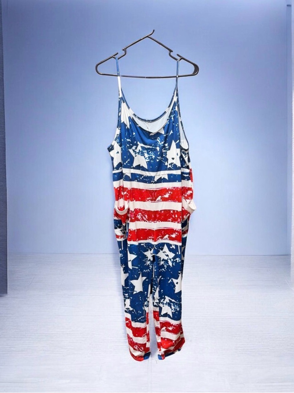 Stars & Stripes Jumpsuit - Red, White & Blue NIP